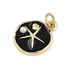 Brass Enamel Pendants KK-D409-02G-3