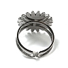 Sun 304 Stainless Steel Open Cuff Rings STAS-Z060-08P-01-3