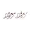 Non-Tarnish 5Pcs 201 Stainless Steel Pendants STAS-M056-03P-1