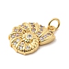 Brass Micro Pave Cubic Zirconia Pendants KK-A266-49C-G-2
