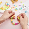24Pcs 12 Colors Round Luminous Silicone Beads JX328A-01-4