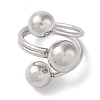 Non-Tarnish 304 Stainless Steel Adjustable Cuff Rings for Women RJEW-G315-04P-2