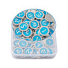 26 Letters Alloy Enamel Links Connectors ENAM-TA0002-19B-3