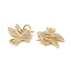 Brass Micro Pave Cubic Zirconia Pendants ZIRC-I063-37G-3