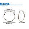 50Pcs Tibetan Style Alloy Linking Rings FIND-UN0002-01AS-3