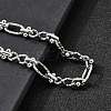 Non-Tarnish 304 Stainless Steel Oval & Infinity Link Chain Bracelets for Women BJEW-K226-14C-P-3