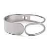 Non-Tarnish Hollow Out 304 Stainless Steel Wide Cuff Bangles BJEW-G689-01P-2