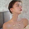 50Pcs Opaque Resin and Natural Mixed Stone Pendants FIND-HY0001-37-6
