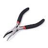 Carbon Steel Bent Nose Jewelry Plier for Jewelry Making Supplies P021Y-4