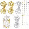 2 Bags 2 Colors Plastic Bead Garland Strand KY-NB0001-32-1