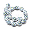 Hand Painted Oval Porcelain Beads PR-CBA03B0-01A-4
