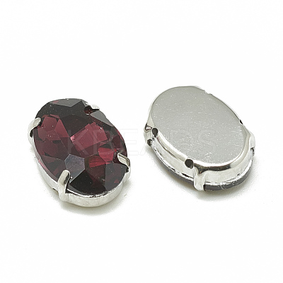Sew on Rhinestone RGLA-T091-6x8mm-18P-1