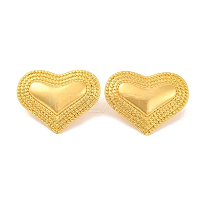 Brass Stud Earrings for Women EJEW-U015-07G-01-1