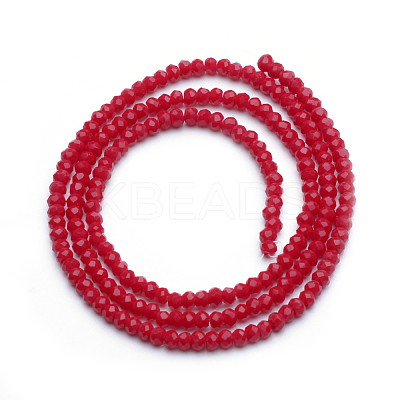 Opaque Glass Beads Strands X-GLAA-R200-B10-1