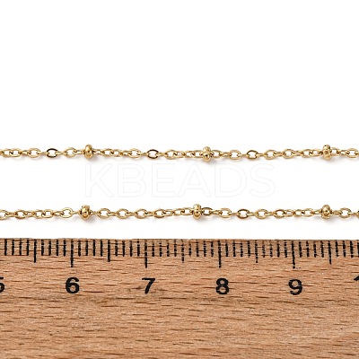 2.5MM 304 Stainless Steel Satellite Chain Necklaces NJEW-T016-25G-1