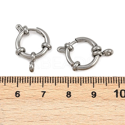 304 Stainless Steel Spring Ring Clasps STAS-B095-02P-02-1