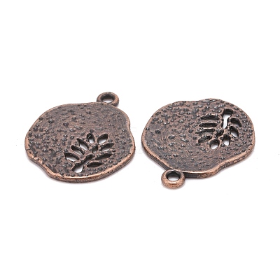 Tibetan Style Alloy Pendants TIBEP-A14120-R-FF-1