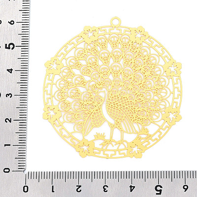Brass Filigree Big Pendants KKC-T003-12G-1