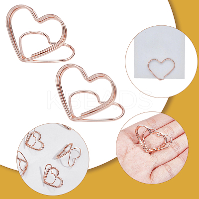 32Pcs Mini Iron Place Card Holders ODIS-SP0001-08RG-1