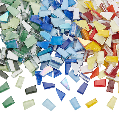 291Pcs 3 Colors Porcelain Mosaic Tiles PORC-WR0001-01A-1