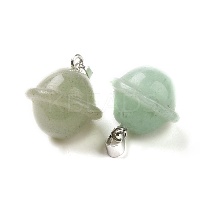Natural Green Aventurine Pendants G-B041-01P-14-1