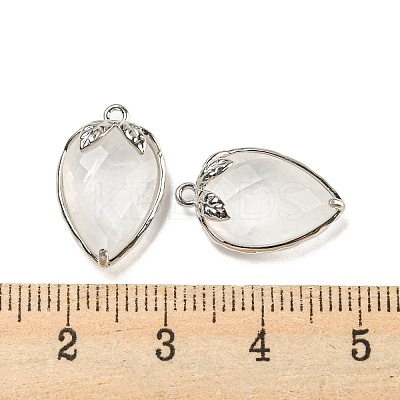 Natural Quartz Crystal Faceted Pendants G-M431-06P-09-1