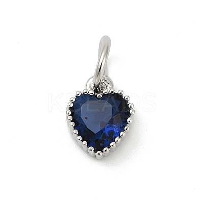 Brass Micro Pave Cubic Zirconia Pendants KK-H204-01P-01-1