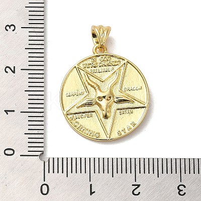 Brass Pendants KK-Z033-17G-1