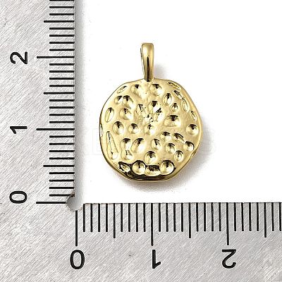 Brass Pave Natural Shell Pendants KK-C090-47G-1