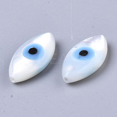 Natural White Shell Mother of Pearl Shell Beads X-SSHEL-N034-56B-01-1