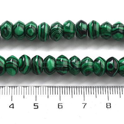 Synthetic Malachite Beads Strands G-P559-A04-01-1