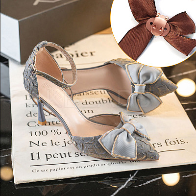 60 Pieces Iron Flat Blank Shoes Clips JX109A-1