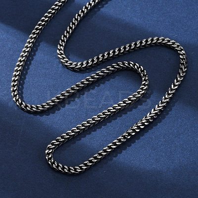 2.5MM 304 Stainless Steel Wheat Chain Necklaces NJEW-Q013-16B-1