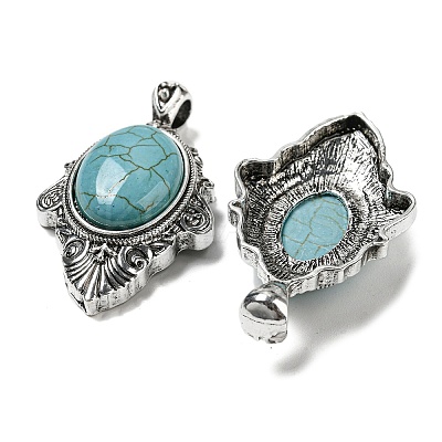 Synthetic Turquoise Big Pendants G-Z050-03A-1