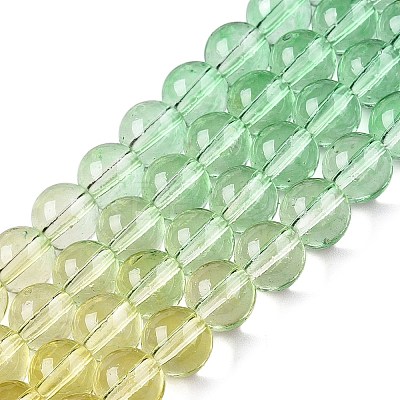 Baking Paint Transparent Glass Beads DGLA-M001-8mm-02-1