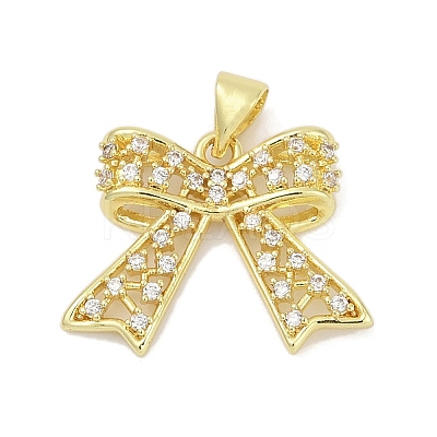 Brass Micro Pave Cubic Zirconia Pendants KK-D317-098A-G-1