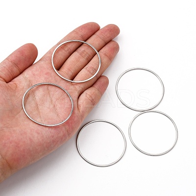 Tarnish Resistant 304 Stainless Steel Linking Ring STAS-T047-15C-1