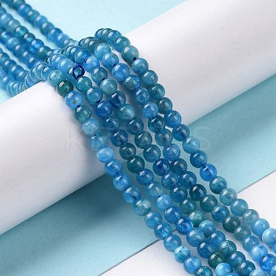 Natural Apatite Beads Strands X-G-D856-01-4mm-A-1