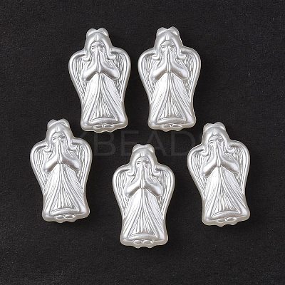 ABS Plastic Imitation Pearl Beads OACR-P007-68-1