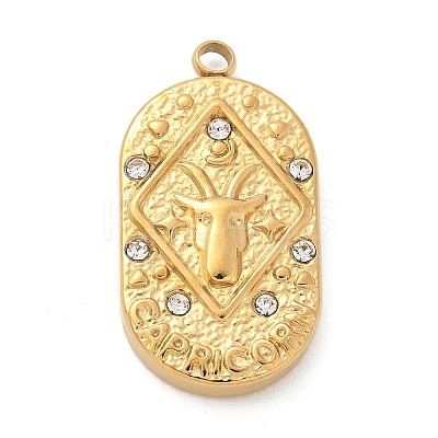 304 Stainless Steel Pendants STAS-F349-03G-04-1