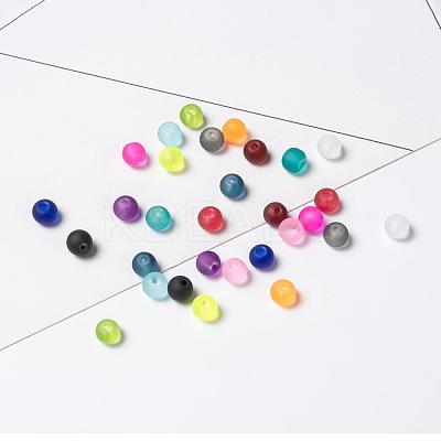 24 Colors Transparent Glass Beads FGLA-JP0001-03-4mm-1