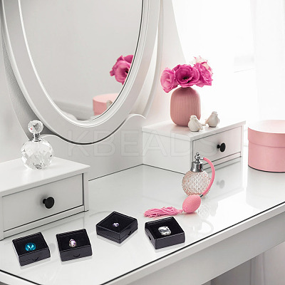 Square Plastic Loose Diamond Display Boxes CON-WH0092-61B-01-1