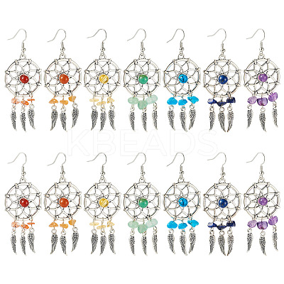 Brass Dangle Earring EJEW-TAC00016-1