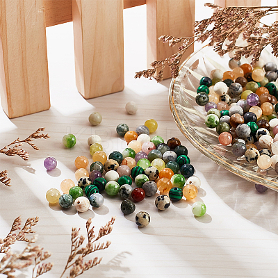750Pcs 15 Styles Natural & Synthetic Gemstone Beads G-NB0003-88-1