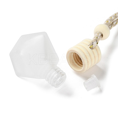 Glass Perfume Bottles Air Freshener Diffuser Bottle Hanging Ornament LS-AJEW-P111-01B-1