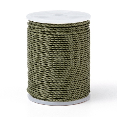 Round Waxed Polyester Cord YC-G006-01-1.0mm-37-1
