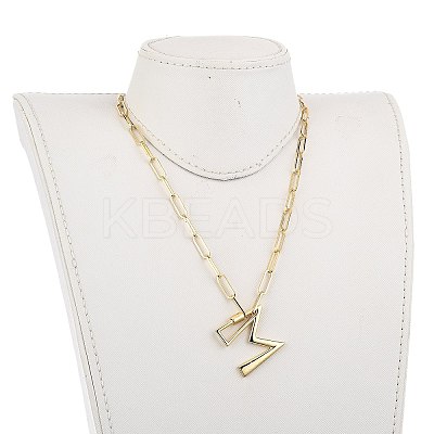 Brass Screw Carabiner Lock Pendant Necklaces NJEW-JN03011-04-1