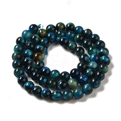 Grade AB+ Dyed Natural Tiger Eye Beads Strands LS-G-G102-A02-02-1