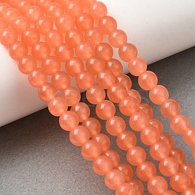 Natural & Dyed Malaysia Jade Bead Strands G-A146-6mm-A07-01-1