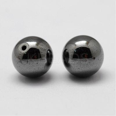 Non-magnetic Synthetic Hematite Beads G-P162-02-5mm-1